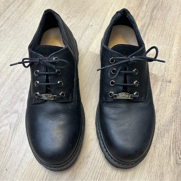 Woolrich Black Leather Men's Lug Sole Boots